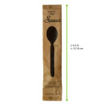 Wrapped Compostable & Heat Proof Corn - Bamboo Fiber Spoon L:6.2in - 50 pcs Wrapped Compostable & Heat Proof Corn - Bamboo Fiber Spoon L:6.2in - 50 pcs